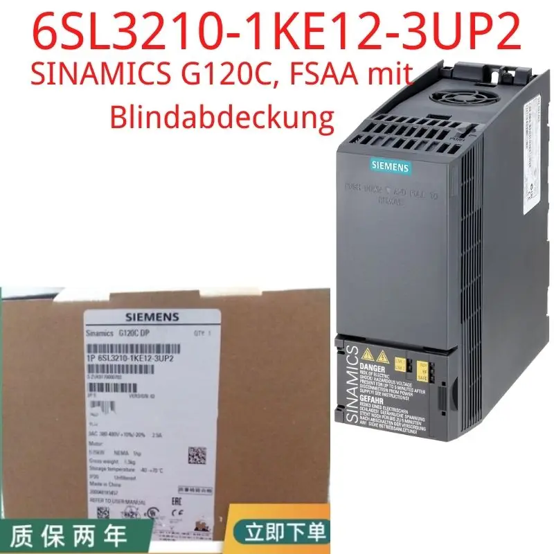 6SL3210-1KE12-3UP2 Brand New SINAMICS G120C RATED POWER 0,75KW WITH 150% OVERLOAD FOR 3 SEC 3AC380-480V
6SL3210-1KE12-3UP2 Brand New SINAMICS G120C RATED POWER 0,75KW WITH 150% OVERLOAD FOR 3 SEC 3AC380-480V