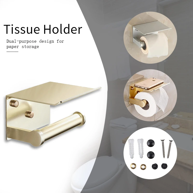 Bathroom Toilet Towel Paper Holder Phone Holder Wall Mount WC Paper Holder With Shelf Towel Rack Tissue Boxes Black
Bathroom Toilet Towel Paper Holder Phone Holder Wall Mount WC Paper Holder With Shelf Towel Rack Tissue Boxes Black