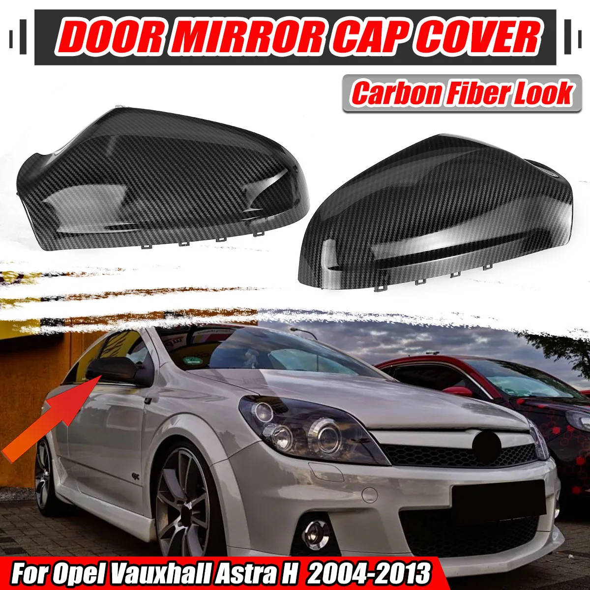 2x Carbon Fiber Look Car Rear View Side Door Wing Mirror Cover For Vauxhall Opel Astra H MK5 2004-2013 Replacement Mirror Cap
2x Carbon Fiber Look Car Rear View Side Door Wing Mirror Cover For Vauxhall Opel Astra H MK5 2004-2013 Replacement Mirror Cap