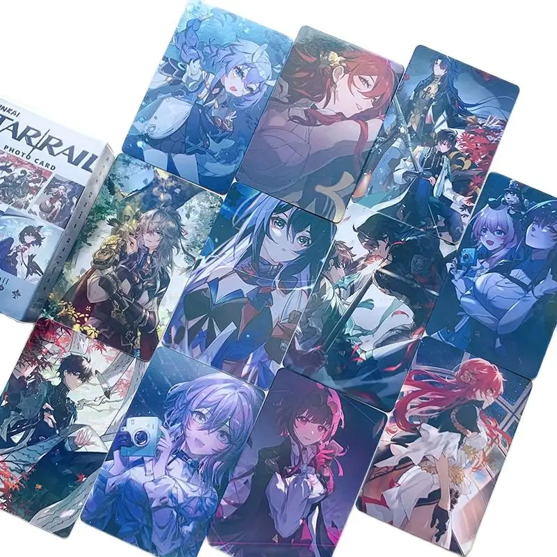 50 шт./набор Honkai: звездная рельса аниме Лазерная ломо-карта Bailu, 7 марта, Кафка Фотокарта для фанатов коллекционные карты 
50 шт./набор Honkai: звездная рельса аниме Лазерная ломо-карта Bailu, 7 марта, Кафка Фотокарта для фанатов коллекционные карты