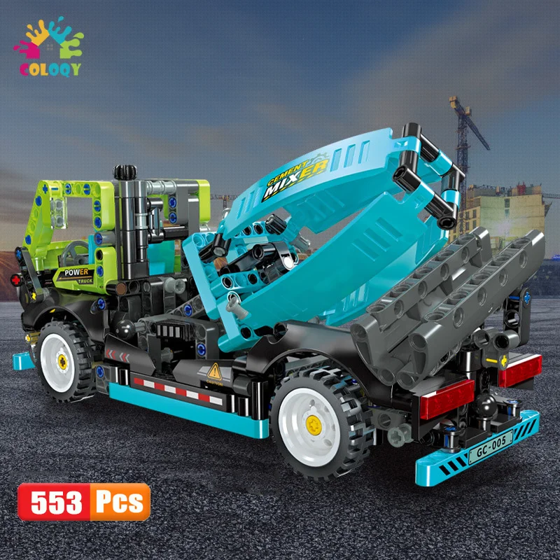 New 553pcs engineering cement mixer toys building blocks assemble model bricks educational toys for kids birthday gifts
New 553pcs engineering cement mixer toys building blocks assemble model bricks educational toys for kids birthday gifts