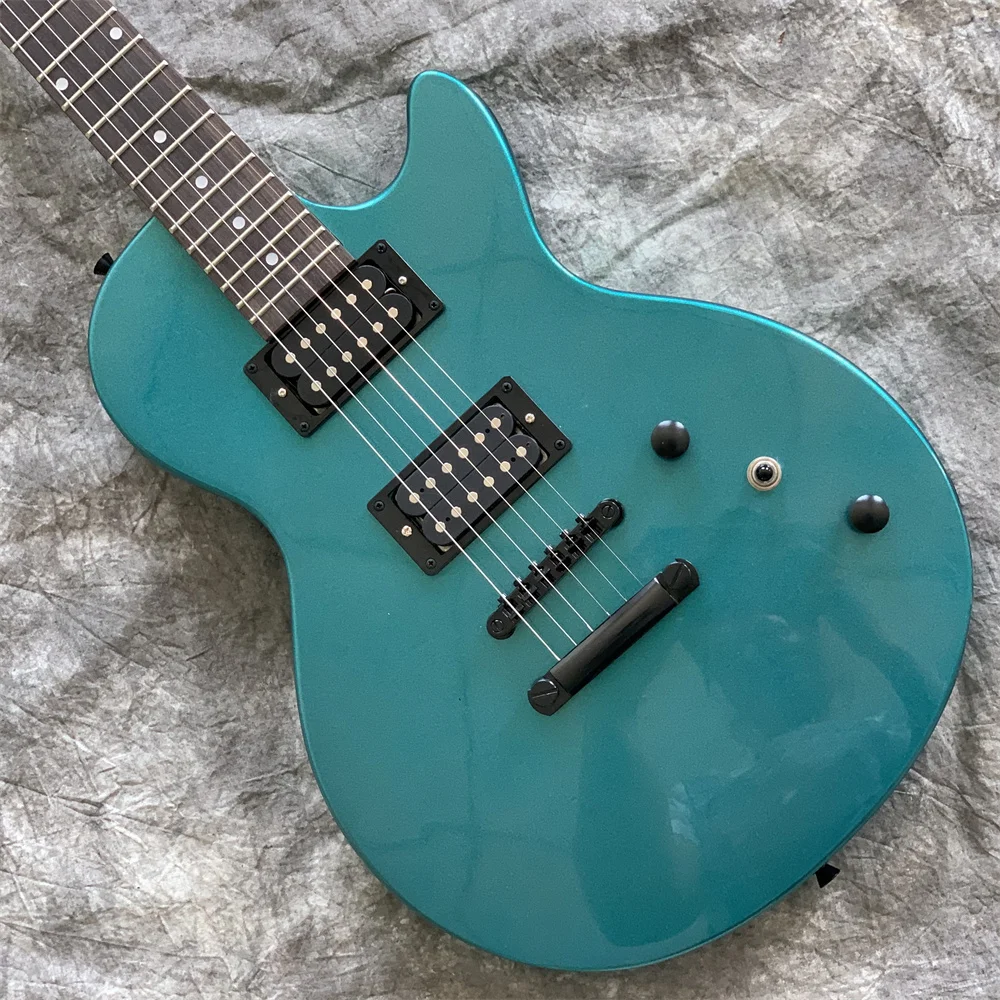 

Rosewood fingerboard electric guitar, Blue top, Solid mahogany body electric guitar Dual Dual Pickup Free shipping Guitars