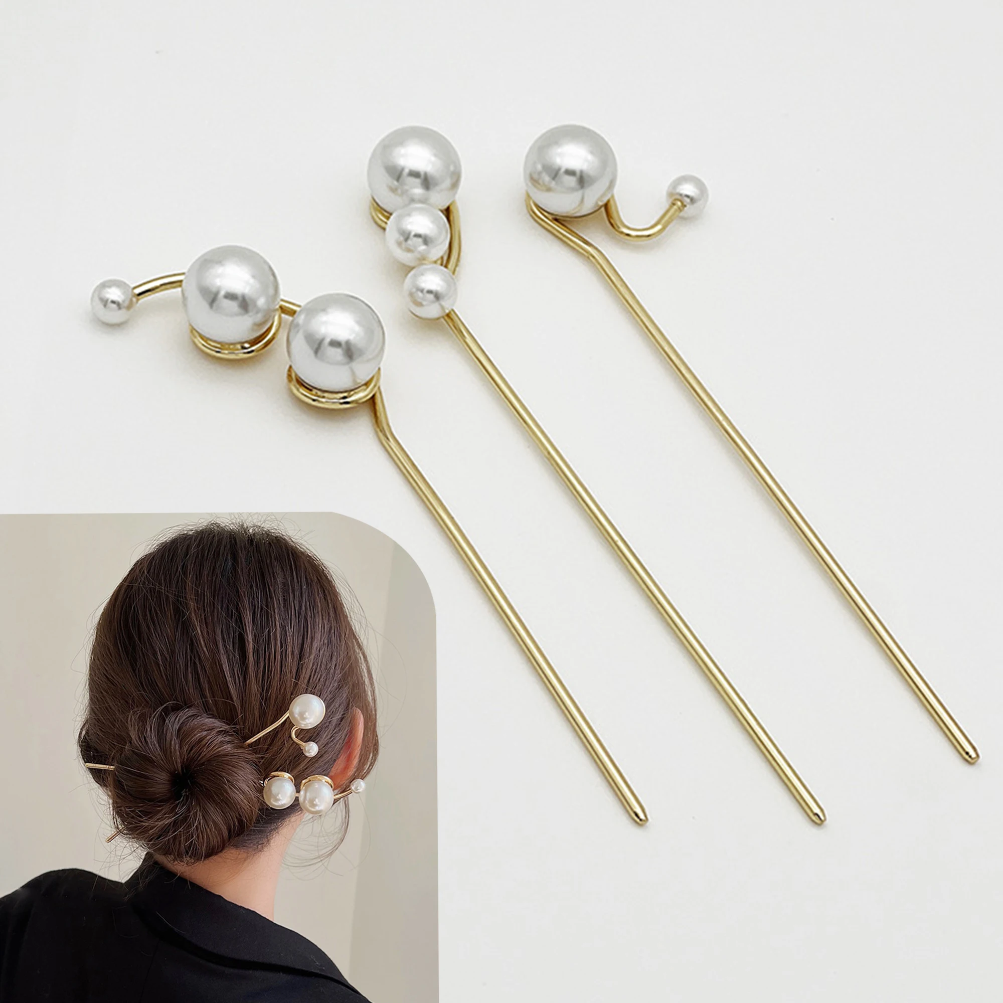 New Simulated Pearl Hair Sticks for Women Vintage Metal Chopstick Hairpins Clips Wedding Hair Jewelry Accessories Hair Bun Maker
New Simulated Pearl Hair Sticks for Women Vintage Metal Chopstick Hairpins Clips Wedding Hair Jewelry Accessories Hair Bun Maker