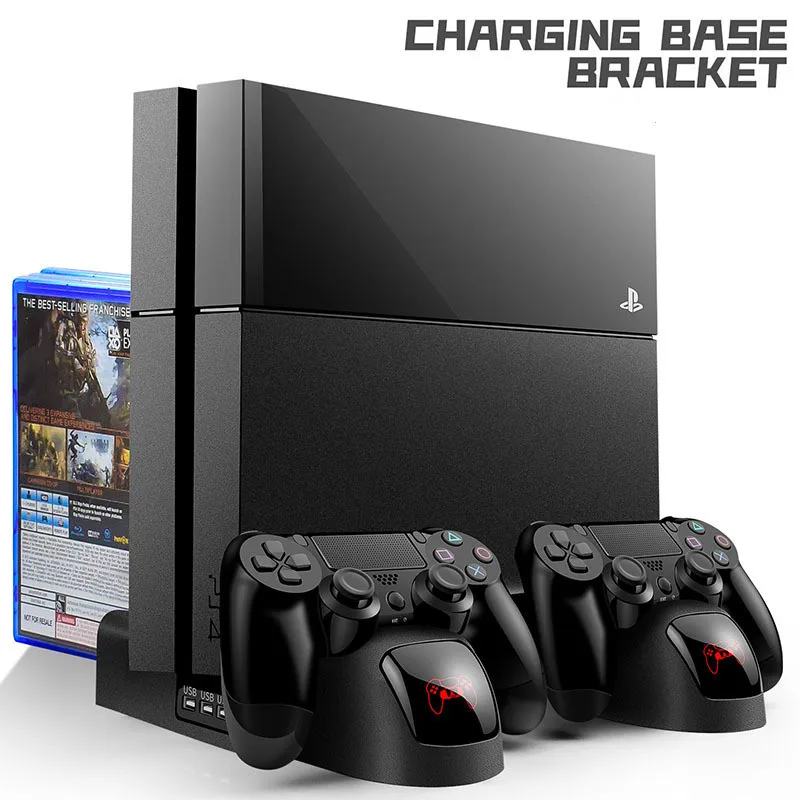Многофункциональный хост-вентилятор для PS4/Slim/Pro, подставка для хранения дисков, геймпад PS4 с двойным зарядным устройством и индикатором
Многофункциональный хост-вентилятор для PS4/Slim/Pro, подставка для хранения дисков, геймпад PS4 с двойным зарядным устройством и индикатором