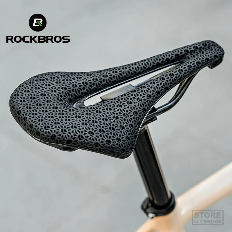 ROCKBROS Ultralight Bicycle Saddle 3D Printing Integrated Zonal Shock Absorption Comfortable MTB Road Bike Seat Spare Parts 
ROCKBROS Ultralight Bicycle Saddle 3D Printing Integrated Zonal Shock Absorption Comfortable MTB Road Bike Seat Spare Parts
