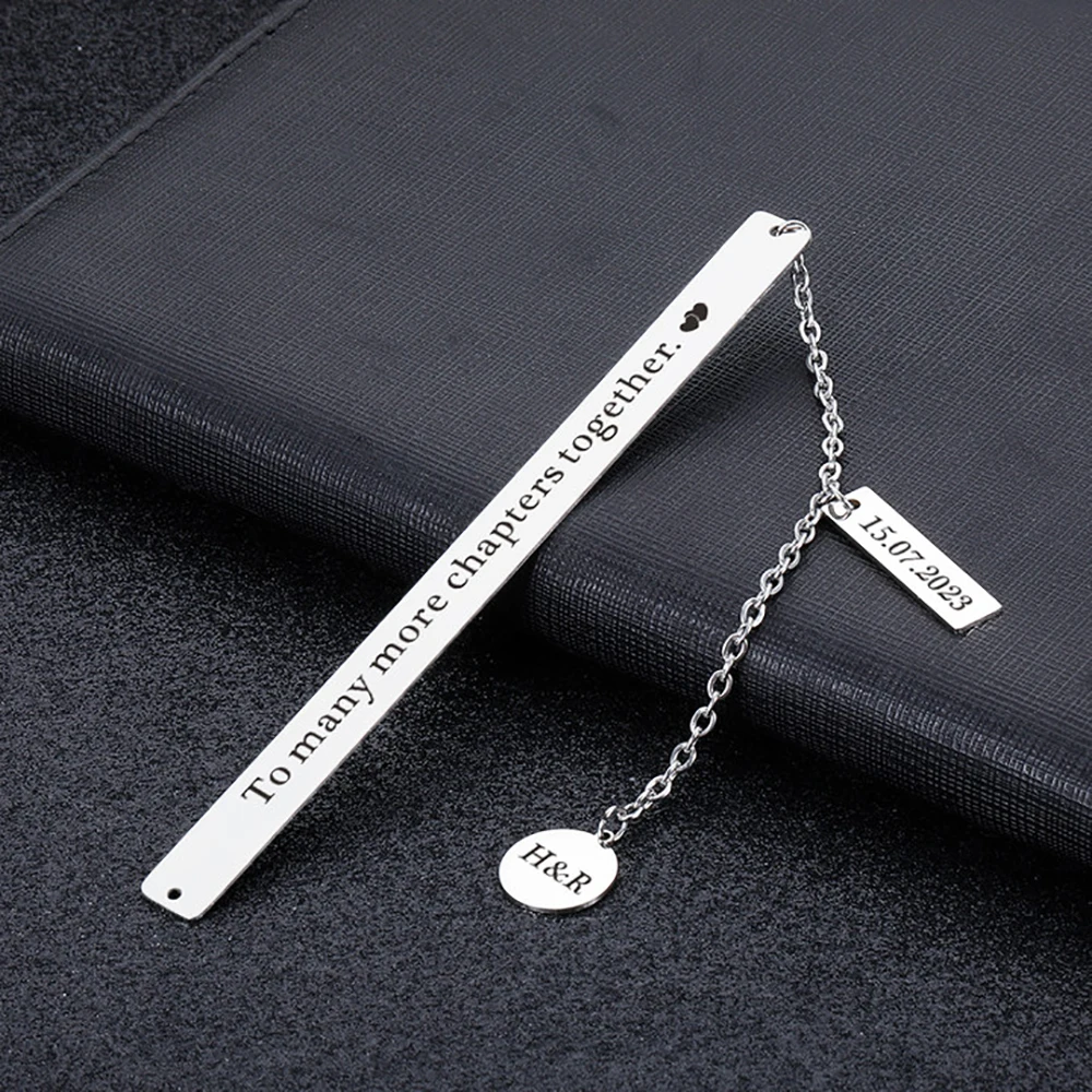 Custom Bookmark Engraved Name Date Personalized Gift To Many More Chapters Together Book Mark for Boyfriend Her Anniversary Gift
Custom Bookmark Engraved Name Date Personalized Gift To Many More Chapters Together Book Mark for Boyfriend Her Anniversary Gift