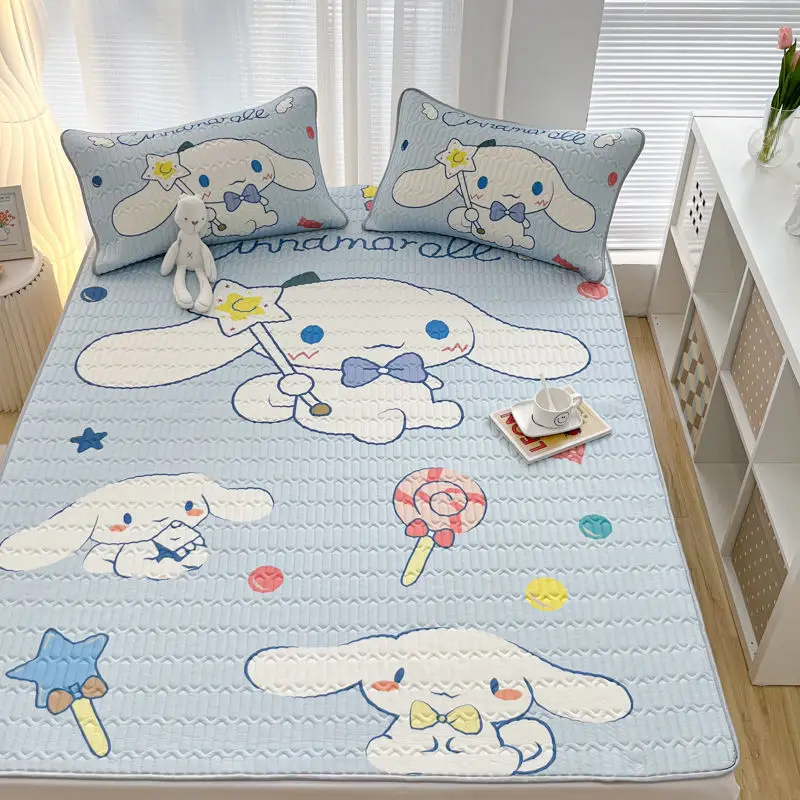 Sanrio Kawaii Kuromi Cinnamoroll Latex Mat Three-Piece Set Girl Heart Cute Cartoon Anime Figure Coolness Ice Mat Silk Kid Gift
Sanrio Kawaii Kuromi Cinnamoroll Latex Mat Three-Piece Set Girl Heart Cute Cartoon Anime Figure Coolness Ice Mat Silk Kid Gift