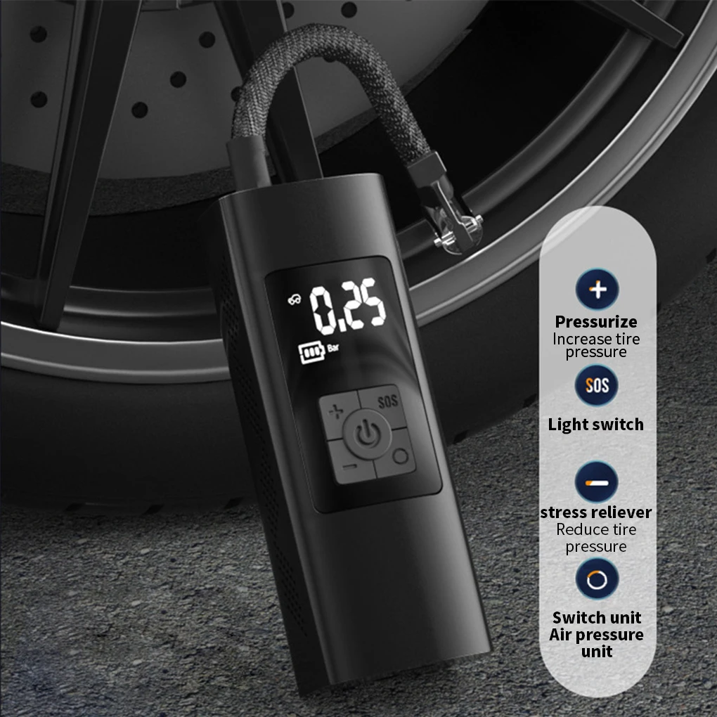 Car Air Compressor Mini Electrical Air Pump Dual-use for 6000mAh Power Bank Portable Wireless Tire Inflatable Pump Inflator
Car Air Compressor Mini Electrical Air Pump Dual-use for 6000mAh Power Bank Portable Wireless Tire Inflatable Pump Inflator