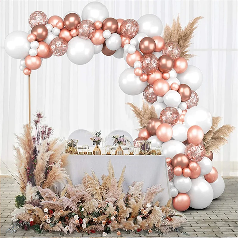 94pcs Rose Gold Balloon Garland Kit for Wedding Decorations Anniversary Gender Reveal Baby Shower Birthday Party Supplies Globos
94pcs Rose Gold Balloon Garland Kit for Wedding Decorations Anniversary Gender Reveal Baby Shower Birthday Party Supplies Globos
