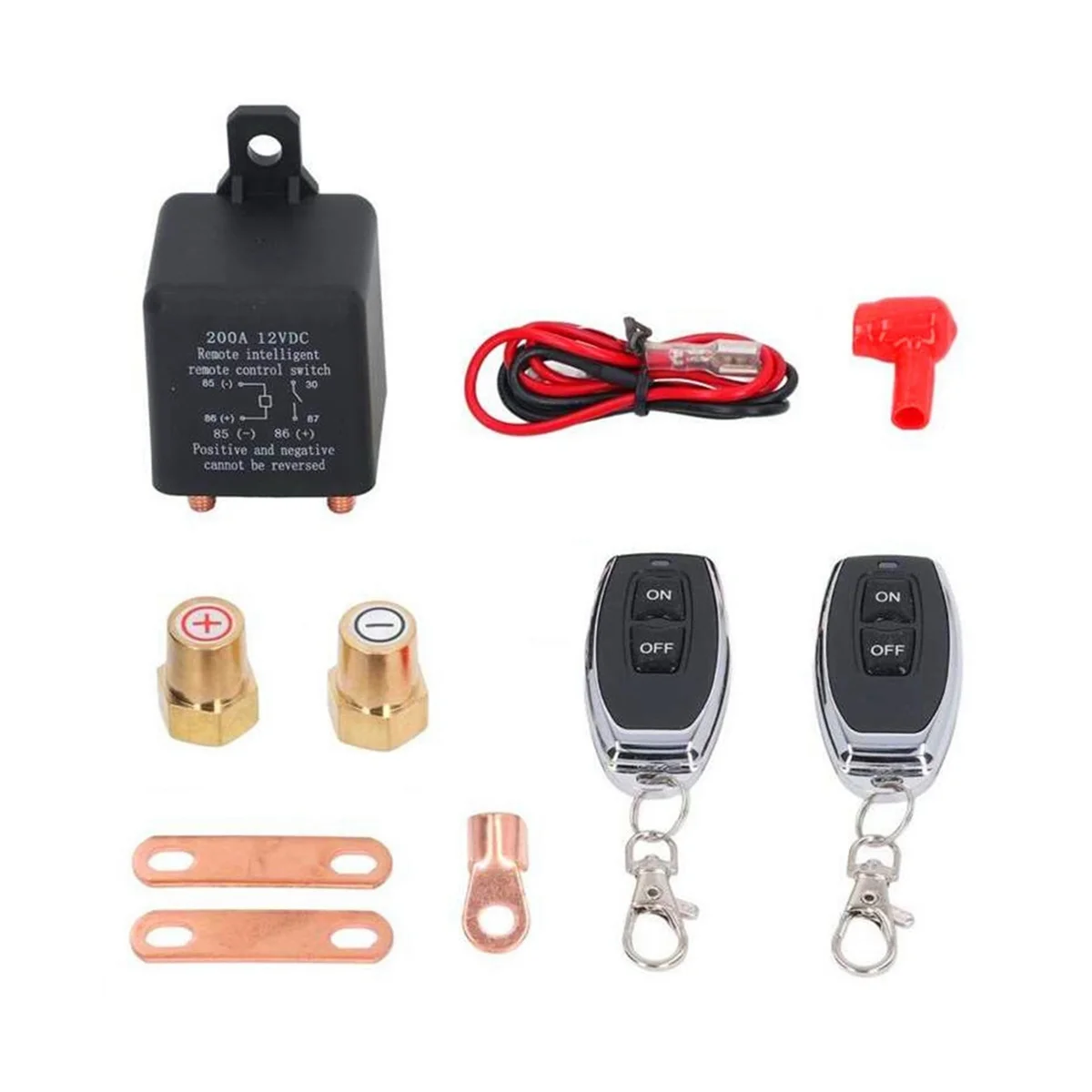 Car Remote Battery Disconnect Cut Off Isolator Switch Fob Relay Wireless 12V 200A Control Remote Switch 
Car Remote Battery Disconnect Cut Off Isolator Switch Fob Relay Wireless 12V 200A Control Remote Switch