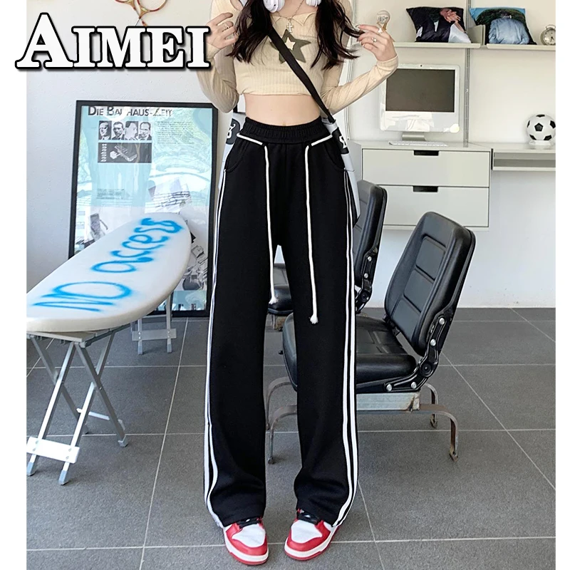 Women's Y2K Clothes Striped Drawstring Casual High Waist Wide Leg Skinny Niche Straight Summer Sweatpants Jogger Korean Style
Women's Y2K Clothes Striped Drawstring Casual High Waist Wide Leg Skinny Niche Straight Summer Sweatpants Jogger Korean Style