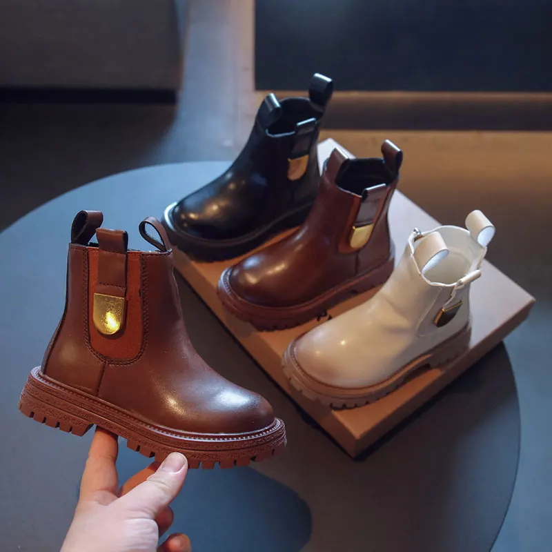 British Style Girl Boots Spring Autumn Simply Ankle Boots Non-slip Thick Bottom Girl Boy PU Short Boots Casual Kids Shoes Flats
British Style Girl Boots Spring Autumn Simply Ankle Boots Non-slip Thick Bottom Girl Boy PU Short Boots Casual Kids Shoes Flats
