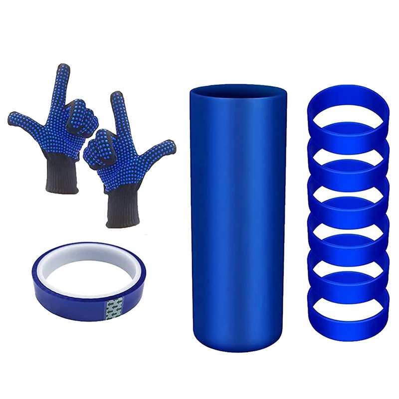 Sublimation Tumblers Silicone Bands Sleeve Kit For 20 Oz Skinny Straight Blanks Cups With Heat Resistant Gloves,Tapes
Sublimation Tumblers Silicone Bands Sleeve Kit For 20 Oz Skinny Straight Blanks Cups With Heat Resistant Gloves,Tapes