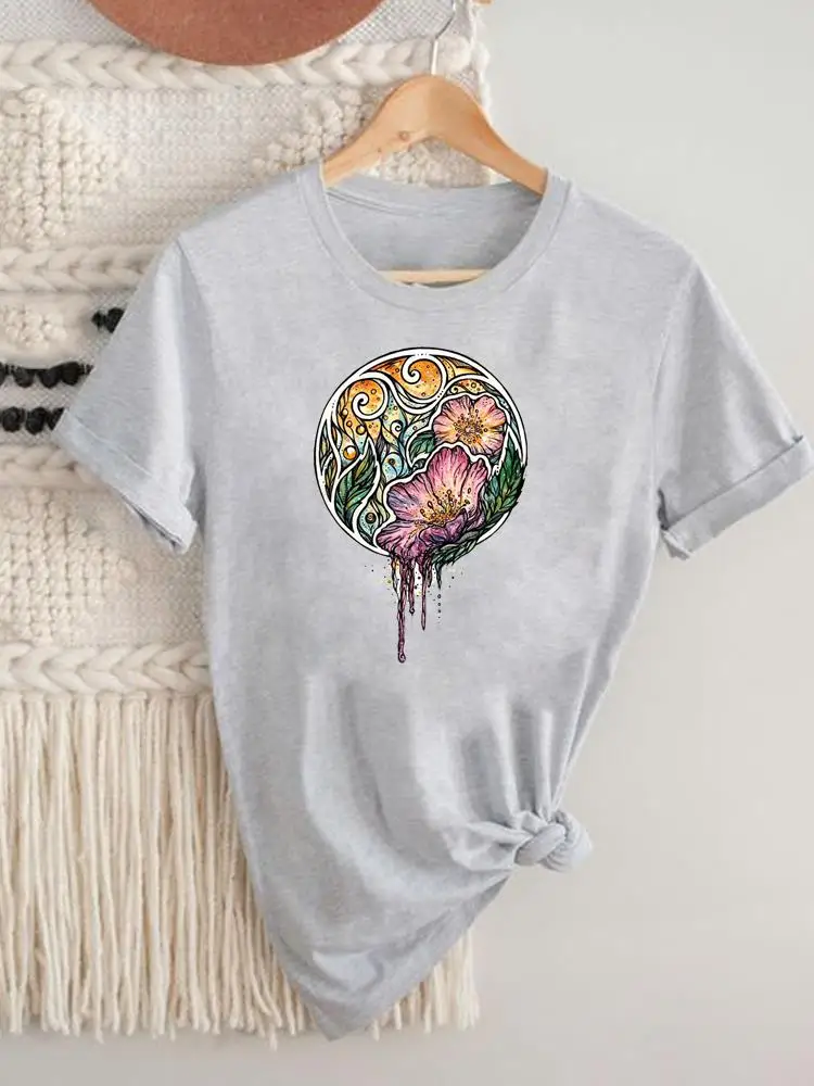 Cartoon Flower Painting Lovely Summer Fashion Women Tshirt Graphic T-shirts Printing Clothing Print Short Sleeve Top Tee
Cartoon Flower Painting Lovely Summer Fashion Women Tshirt Graphic T-shirts Printing Clothing Print Short Sleeve Top Tee