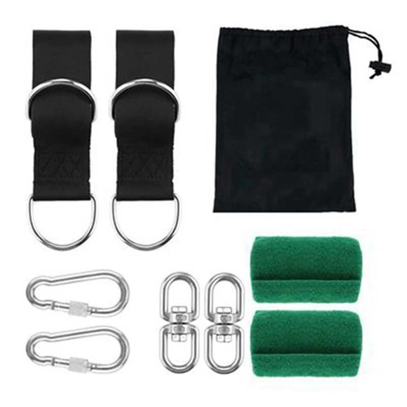 New 10 Feet Tree Swing Suspension Kit,Can Hold 200 Pounds,with Tree Protector,Carabiner and Rotation,for Swings,Hammocks,Etc
New 10 Feet Tree Swing Suspension Kit,Can Hold 200 Pounds,with Tree Protector,Carabiner and Rotation,for Swings,Hammocks,Etc