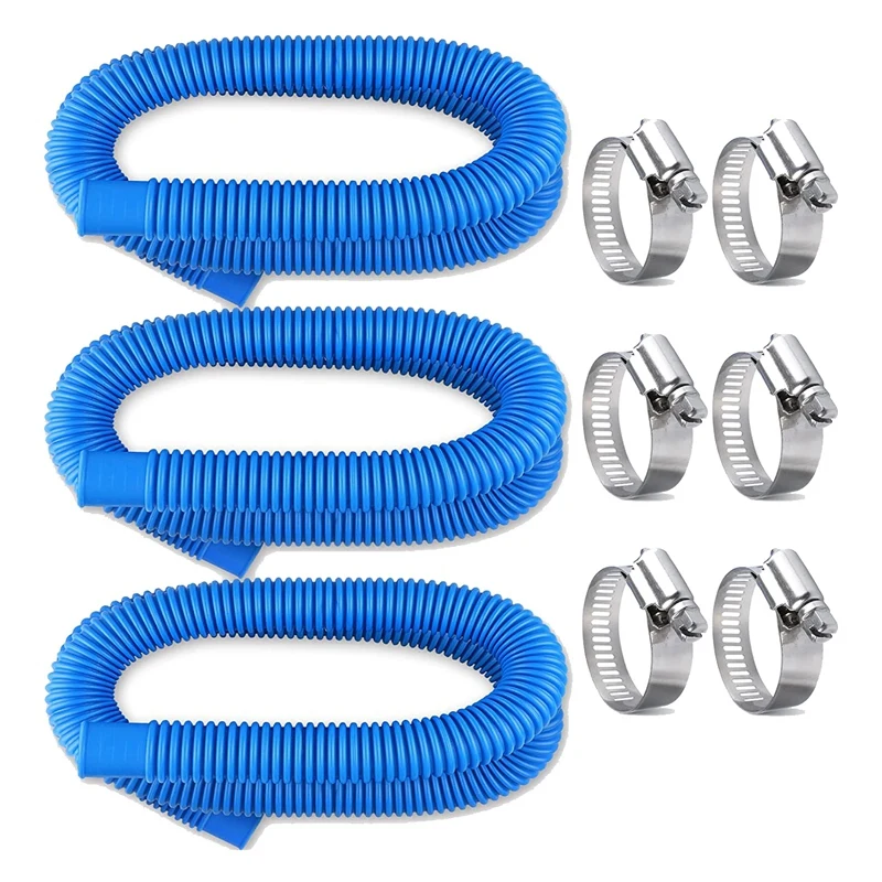 Pool Pump Replacement Hose For Intex/Coleman,330GPH 1000GPH, 3 Pack Swimming Pool Pump Pipes With Hose Clamp
Pool Pump Replacement Hose For Intex/Coleman,330GPH 1000GPH, 3 Pack Swimming Pool Pump Pipes With Hose Clamp