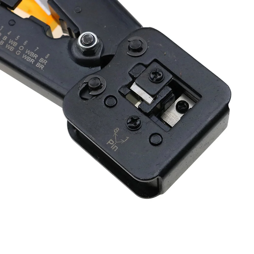 RJ45 Network Crimper Stripper Cutter 6P/8P Crimping Tool Pliers For Cat5, Cat6 Cables Wires Multfunction Hand Tool
RJ45 Network Crimper Stripper Cutter 6P/8P Crimping Tool Pliers For Cat5, Cat6 Cables Wires Multfunction Hand Tool
