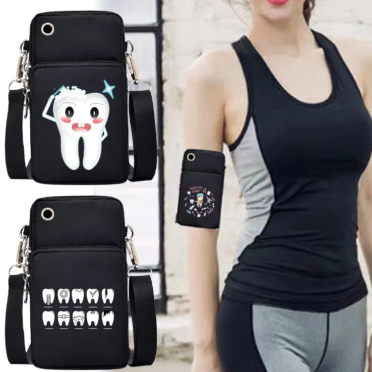 Teeth Pattern Mobile Phone Bag Mini Shoulder Bag Crossbody Bag Universal Sports Arm Pack for Samsung/iphone/Huawei/Xiaomi Redmi
Teeth Pattern Mobile Phone Bag Mini Shoulder Bag Crossbody Bag Universal Sports Arm Pack for Samsung/iphone/Huawei/Xiaomi Redmi