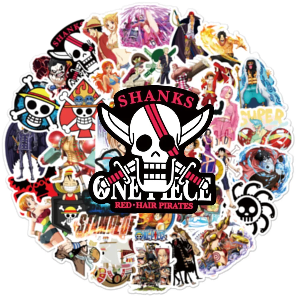 50pcs One Piece Waterproof Graffiti Sticker Luffy Anime Phone Case Notebook Hand Ledger Room Decoration Classic Toy Gift
50pcs One Piece Waterproof Graffiti Sticker Luffy Anime Phone Case Notebook Hand Ledger Room Decoration Classic Toy Gift