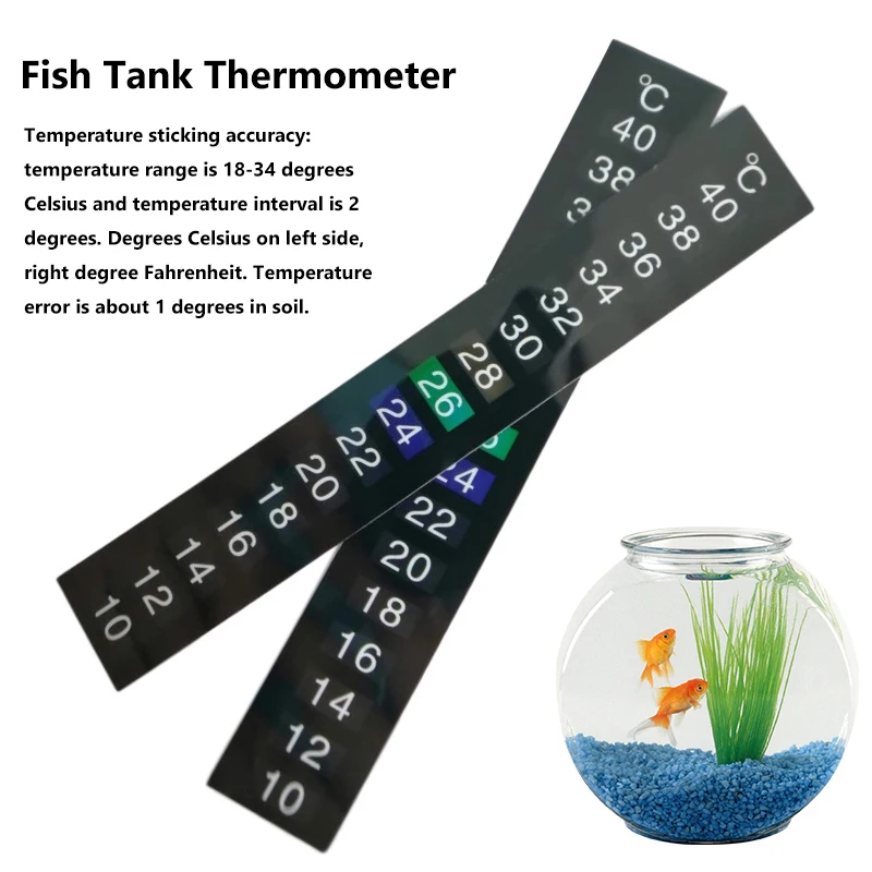 Dual Scale Aquarium Thermometer Fahrenheit Digital Display Adhesive Strip Temperature Tester Control Tools Aquarium Accessories
Dual Scale Aquarium Thermometer Fahrenheit Digital Display Adhesive Strip Temperature Tester Control Tools Aquarium Accessories