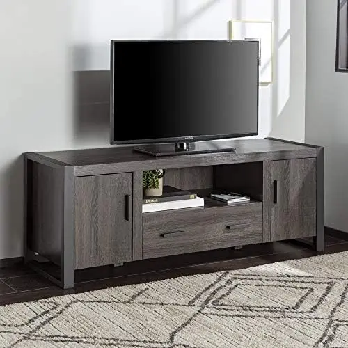 Modern Wood TV Stand for TV's up to 64" Flat Screen Living Room Storage Entertainment Center, 60 Inch, Charcoal
Modern Wood TV Stand for TV's up to 64" Flat Screen Living Room Storage Entertainment Center, 60 Inch, Charcoal