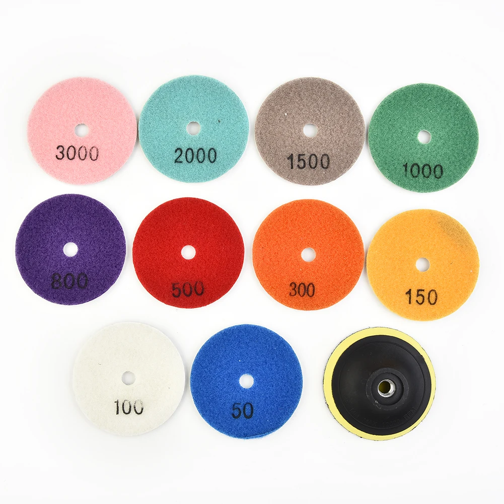 Backer Polishing Pad Polisher 10pcs 3\" 50-3000 grit Concrete Disc Grinder Grinding Limestone Stone Tool Convenient
Backer Polishing Pad Polisher 10pcs 3\" 50-3000 grit Concrete Disc Grinder Grinding Limestone Stone Tool Convenient
