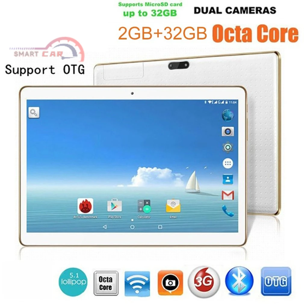 10.1 Inch Tablet PC RAM ROM 2+32GB Dual Card Dual Standby Dual Camera 4.0 Phone Wifi Tablet
10.1 Inch Tablet PC RAM ROM 2+32GB Dual Card Dual Standby Dual Camera 4.0 Phone Wifi Tablet