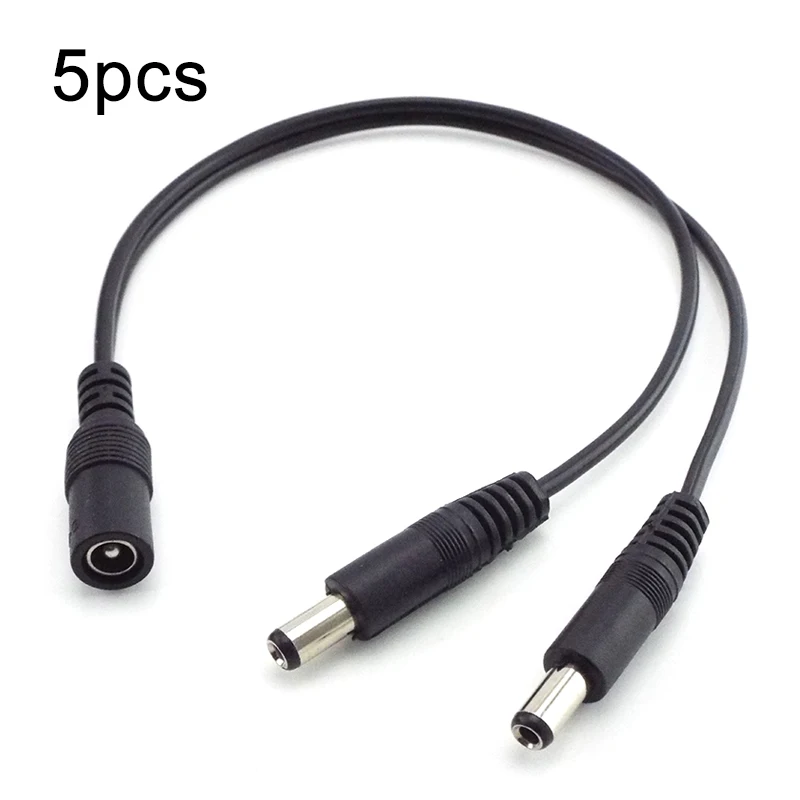 5pcs DC 1 Female to 2 Male Power Splitter Cable 2.1*5.5mm for CCTV Camera Security DVR Accessories LED Light Strip
5pcs DC 1 Female to 2 Male Power Splitter Cable 2.1*5.5mm for CCTV Camera Security DVR Accessories LED Light Strip