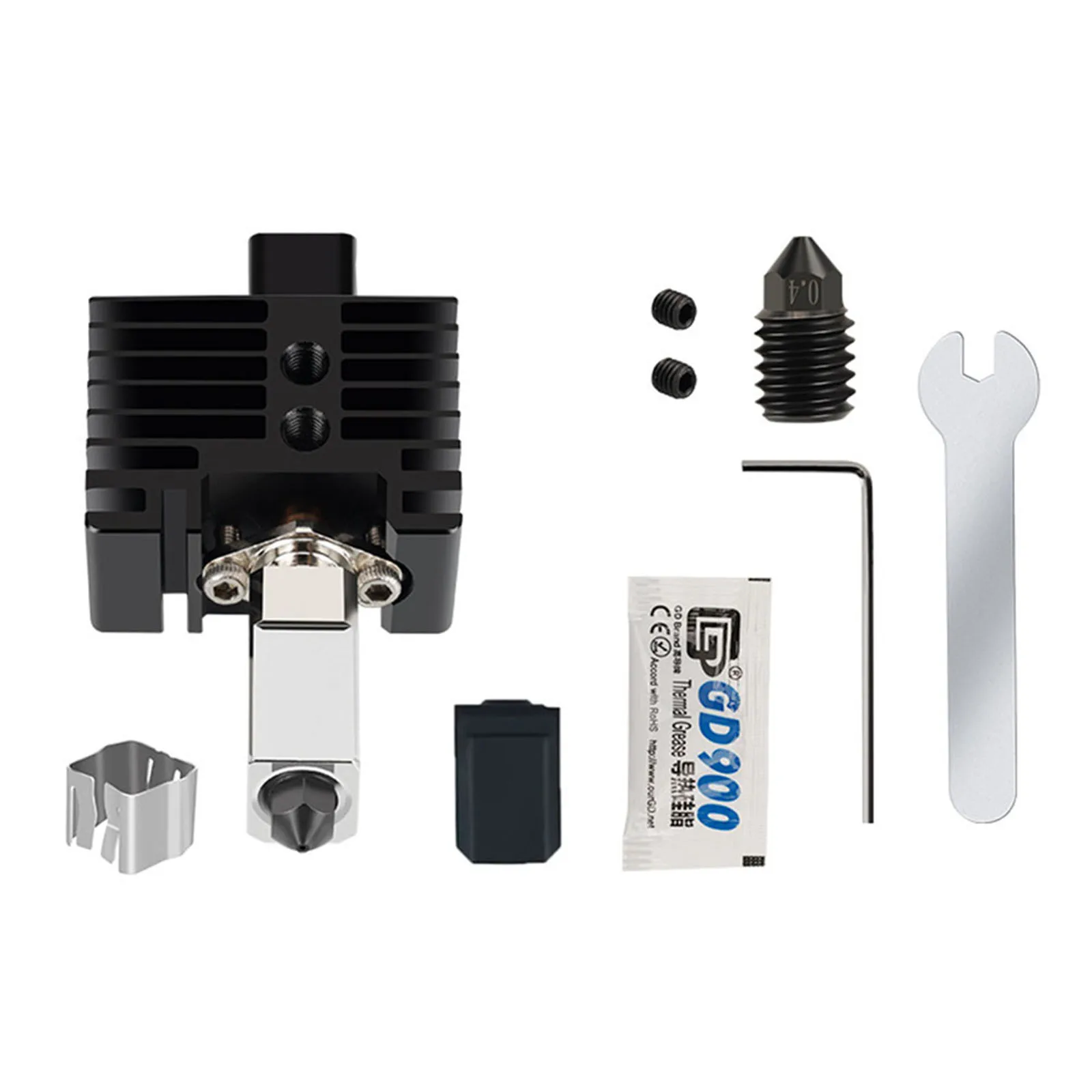 Upgraded Printing Experience Chrome Zirconium Copper Heat Block Hardened Steel Nozzle Kit for Bambu Lab Hot End
Upgraded Printing Experience Chrome Zirconium Copper Heat Block Hardened Steel Nozzle Kit for Bambu Lab Hot End