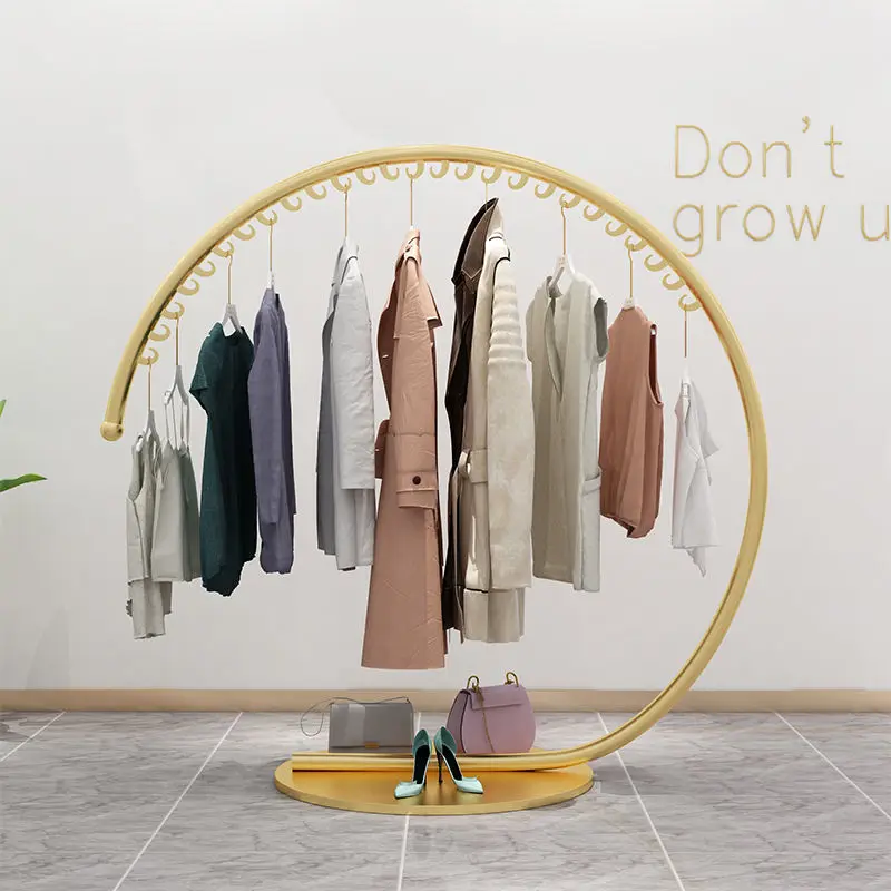 Nordic Style Wrought Iron Coat Rack Floor Clothes Racks Bedroom Clothes Hanger Indoor Simple Fashion Clothing Store Display Rack
Nordic Style Wrought Iron Coat Rack Floor Clothes Racks Bedroom Clothes Hanger Indoor Simple Fashion Clothing Store Display Rack