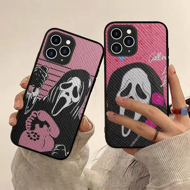 Ghostface horror Scream Phone Case Hard Leather Case for iPhone 11 12 13 Mini Pro Max 8 7 Plus SE 2020 X XR XS Coque
Ghostface horror Scream Phone Case Hard Leather Case for iPhone 11 12 13 Mini Pro Max 8 7 Plus SE 2020 X XR XS Coque