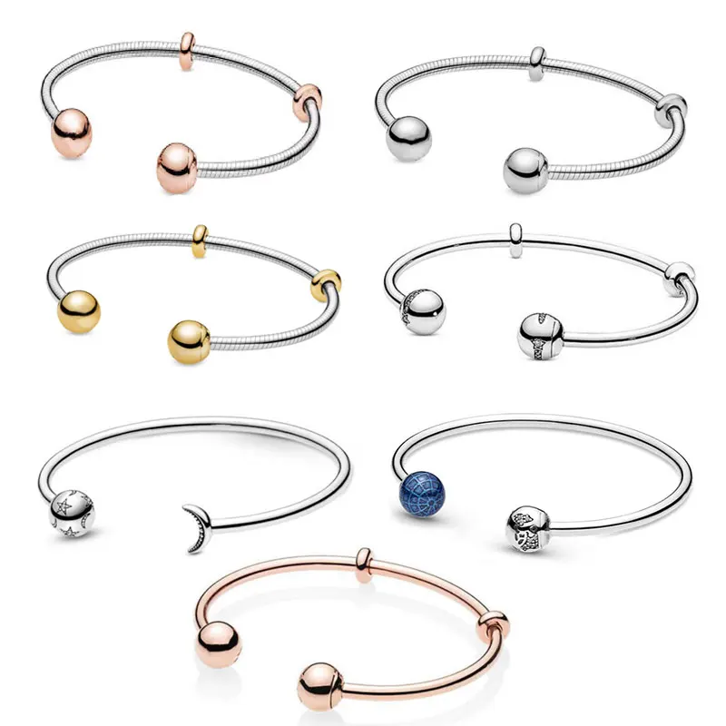LR Glamour Open Luxury Designer Pandora Bracelet Jewelry Heart Silver Sterling Silver 925 Stars Moon Women Gifts Rose Gold
LR Glamour Open Luxury Designer Pandora Bracelet Jewelry Heart Silver Sterling Silver 925 Stars Moon Women Gifts Rose Gold