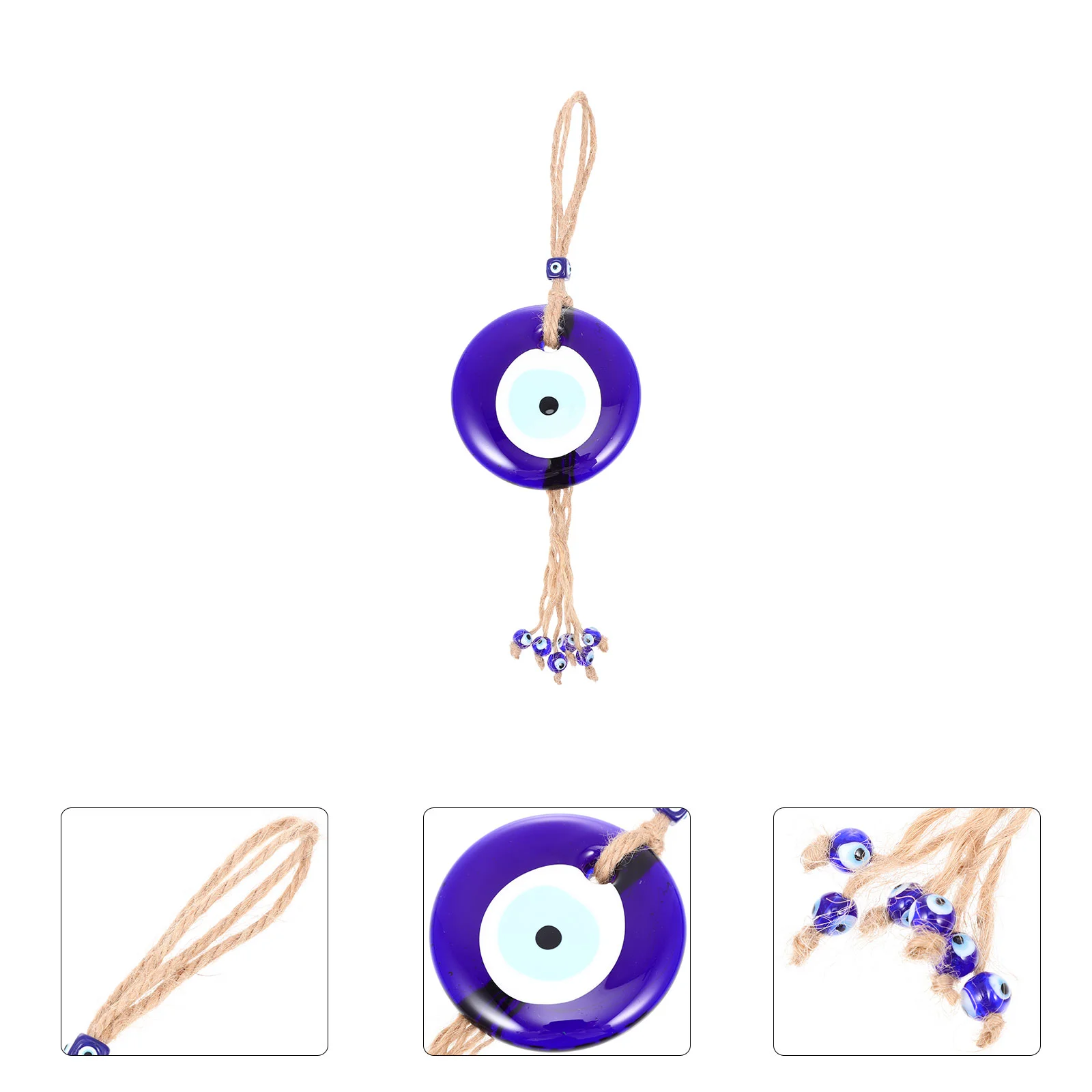 Turkish Evil Eye Hanging Decor Blue Eye Pendants Colored Glazes Eye Bead Ornament
Turkish Evil Eye Hanging Decor Blue Eye Pendants Colored Glazes Eye Bead Ornament