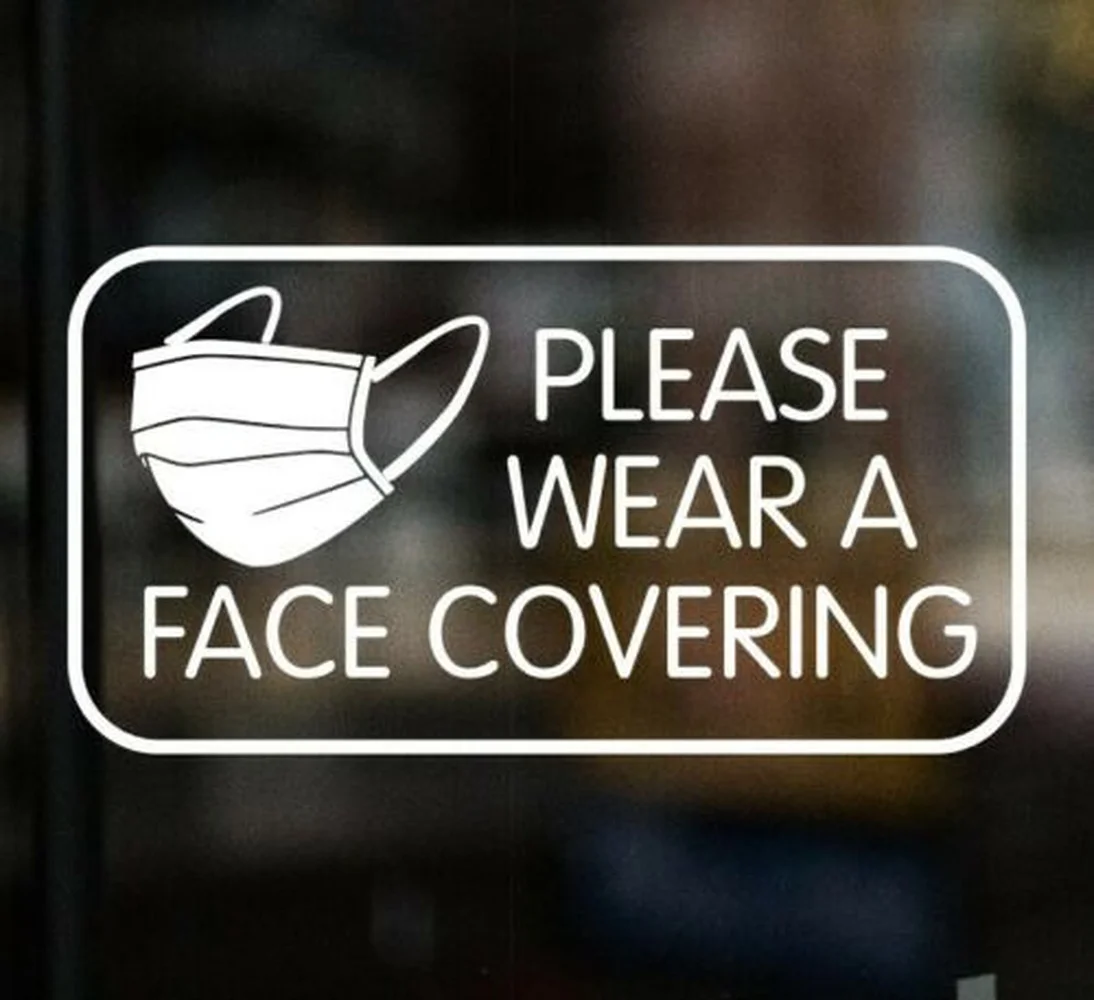 3 X PLEASE WEAR A FACE COVERING Sign shop Window vinyl Sticker Cafe Pub Restaurant
3 X PLEASE WEAR A FACE COVERING Sign shop Window vinyl Sticker Cafe Pub Restaurant