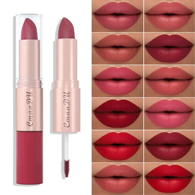 2 In 1 Lip Gloss Velvet Matte Lipstick Lipstick Waterproof Double Head Lip Glaze Lips Makeup Long Lasting Lip Tint 3pcs Set
2 In 1 Lip Gloss Velvet Matte Lipstick Lipstick Waterproof Double Head Lip Glaze Lips Makeup Long Lasting Lip Tint 3pcs Set
