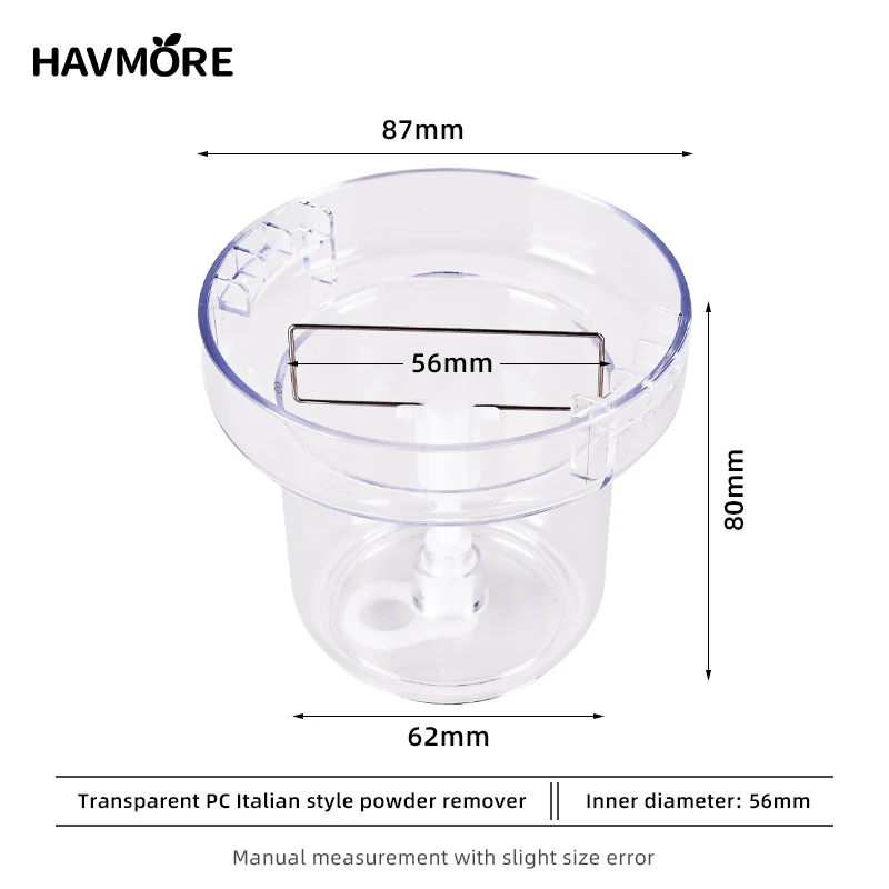 HAVMORE Прозрачное пластиковое кольцо для помола кофе
HAVMORE Прозрачное пластиковое кольцо для помола кофе