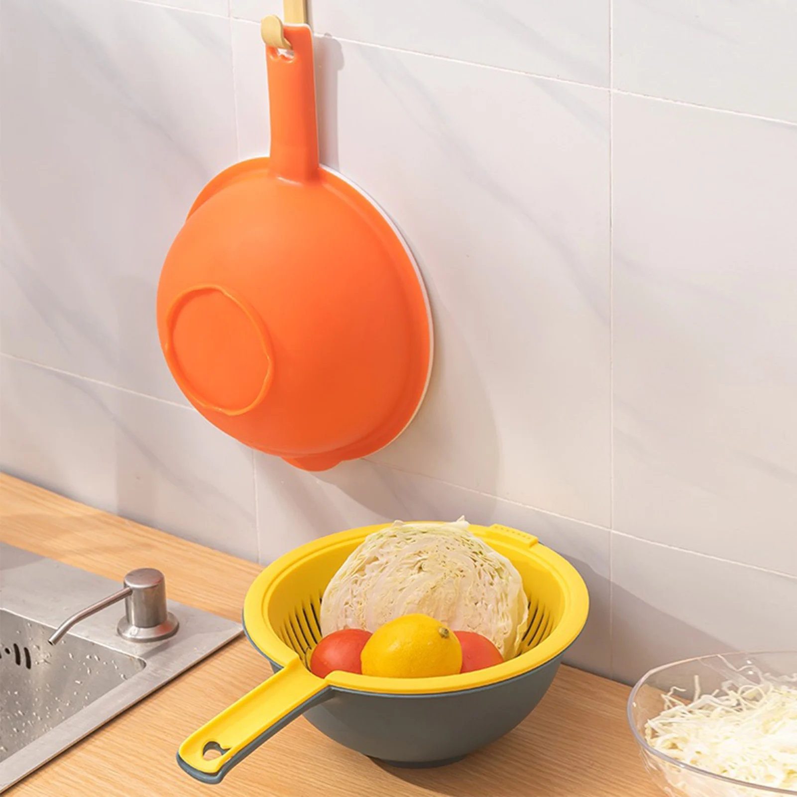 Double Layer Colander Set Wash And Drain Bowl With Thickened Long Handle Kitchen Fruits And Vegetables Washing Basket Strainers
Double Layer Colander Set Wash And Drain Bowl With Thickened Long Handle Kitchen Fruits And Vegetables Washing Basket Strainers