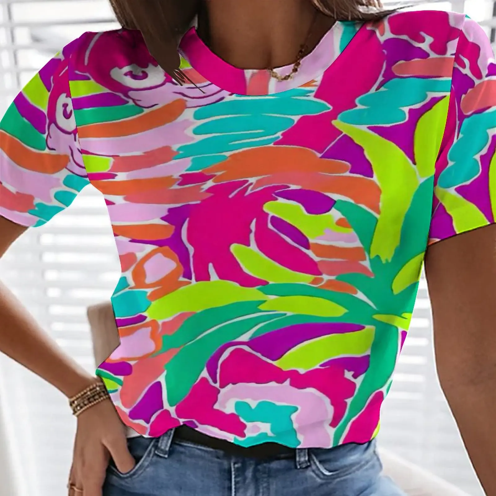 Летняя Новинка 2022, футболка с цветочным принтом масляной живописи, модная женская футболка, милый топ, Женская мультяшная футболка, большая ...
Летняя Новинка 2022, футболка с цветочным принтом масляной живописи, модная женская футболка, милый топ, Женская мультяшная футболка, большая ...