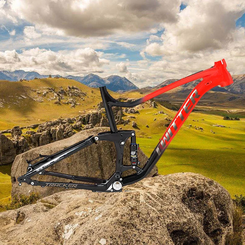 TWITTER XC Soft Tail Full Shock Absorption Aluminum Alloy Mountain Bike Frame Double Suspension Shock Absorber Frame bike frame
TWITTER XC Soft Tail Full Shock Absorption Aluminum Alloy Mountain Bike Frame Double Suspension Shock Absorber Frame bike frame