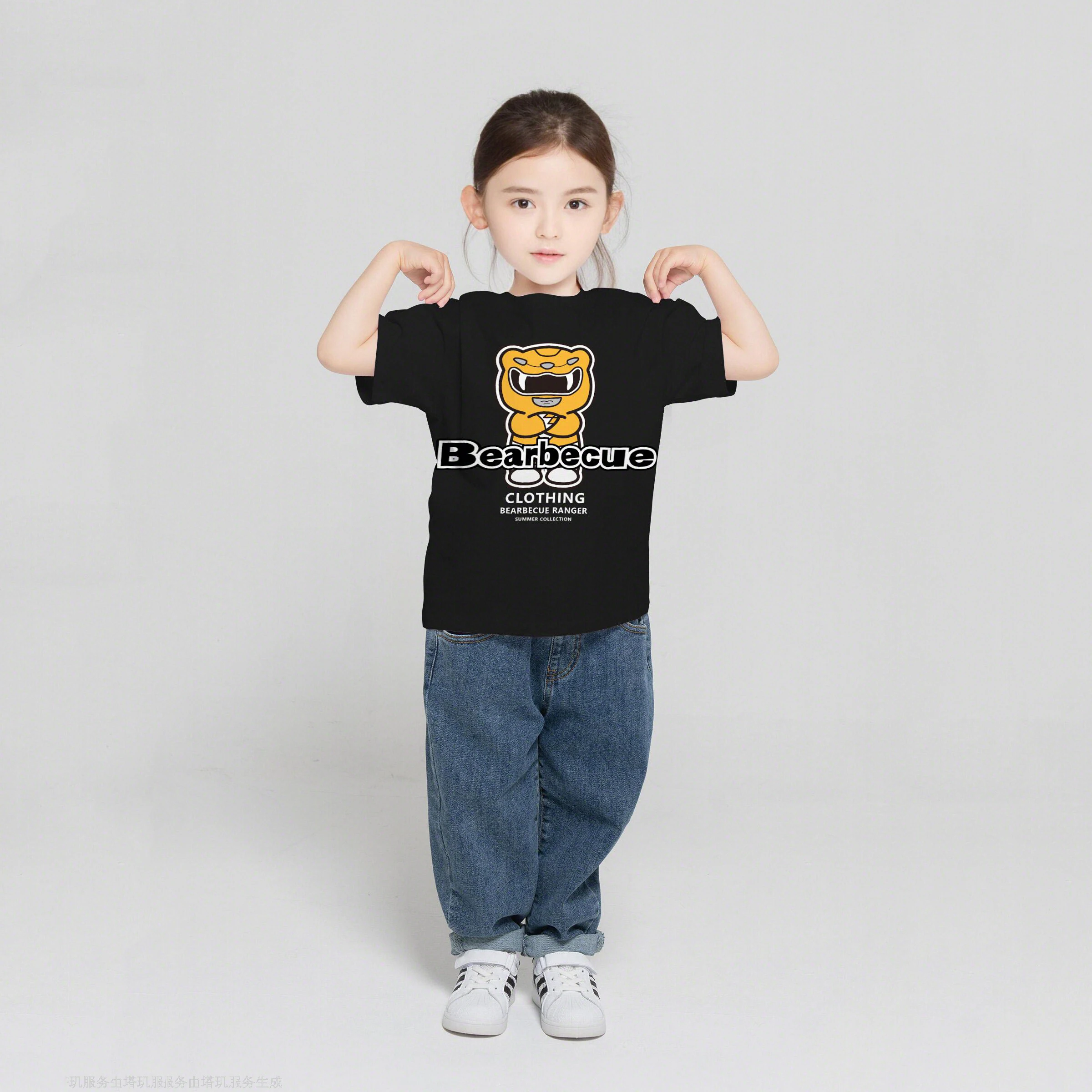 Bearbecue Children's Youth Cotton Round Neck Short-Sleeved T-Shirt Parent-Child Boys And Girls
Bearbecue Children's Youth Cotton Round Neck Short-Sleeved T-Shirt Parent-Child Boys And Girls