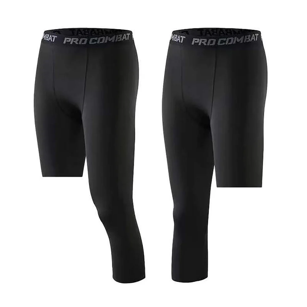 Men's One Leg Pants Basketball Tights Quarter Pants Sports Training Leggings
Men's One Leg Pants Basketball Tights Quarter Pants Sports Training Leggings