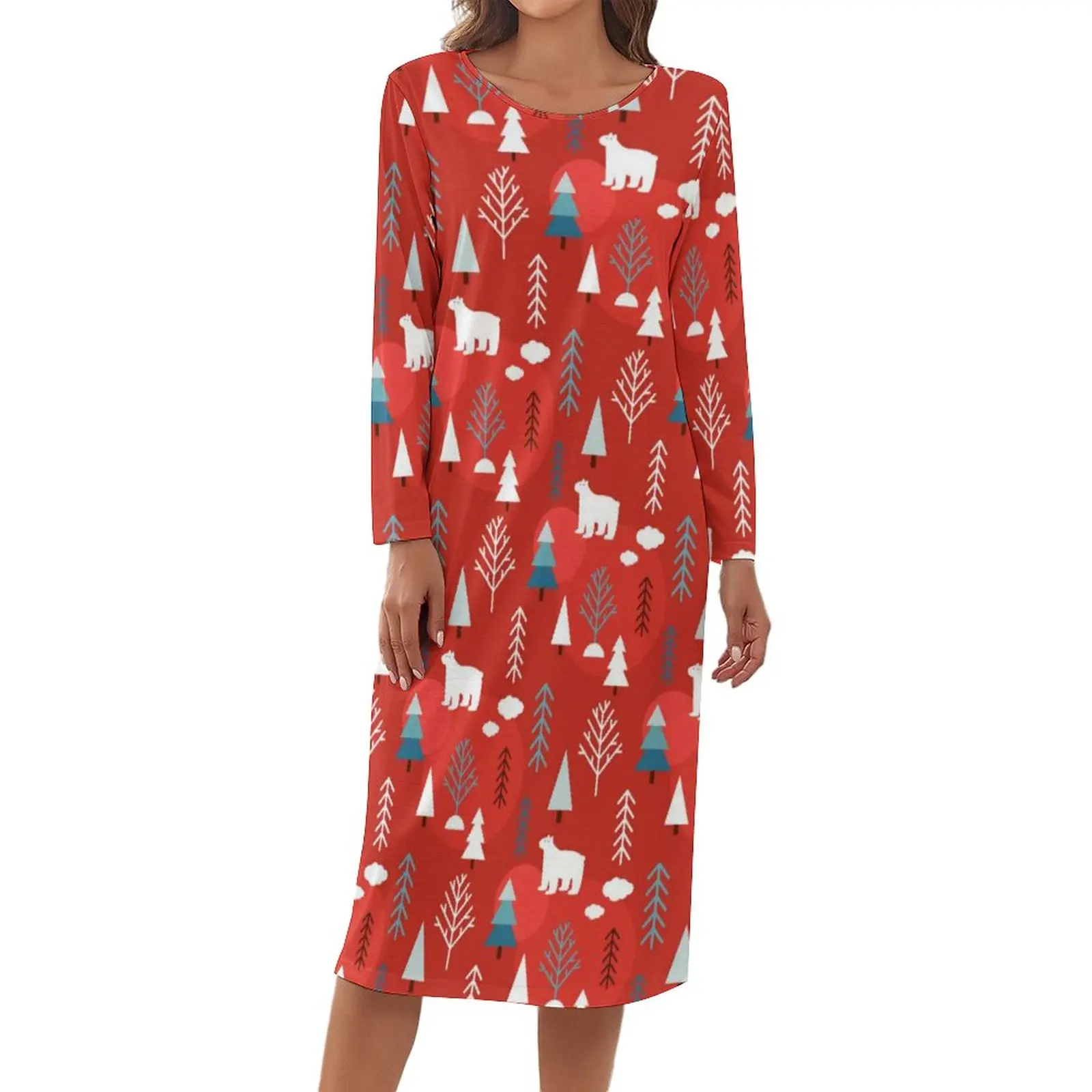 Nordic Animal Polar Bear Pajamas Lady Chic Modern Christmas Bedroom Dresses Spring Long-Sleeve Warm Sleepwear Print Pajama
Nordic Animal Polar Bear Pajamas Lady Chic Modern Christmas Bedroom Dresses Spring Long-Sleeve Warm Sleepwear Print Pajama