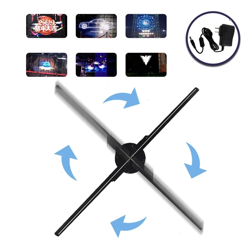 Phone 3D Hologram Projector Advertising Display LED Holo Graphic Fan Naked Eye Fan-Light 3D Advertising Light Useful
Phone 3D Hologram Projector Advertising Display LED Holo Graphic Fan Naked Eye Fan-Light 3D Advertising Light Useful