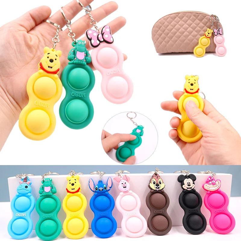 Disney Mickey Minnie Unzip Keychain Anime action figure Pooh Finger Press Silicone Toy Bag Ornaments Halloween Birthday Gifts
Disney Mickey Minnie Unzip Keychain Anime action figure Pooh Finger Press Silicone Toy Bag Ornaments Halloween Birthday Gifts