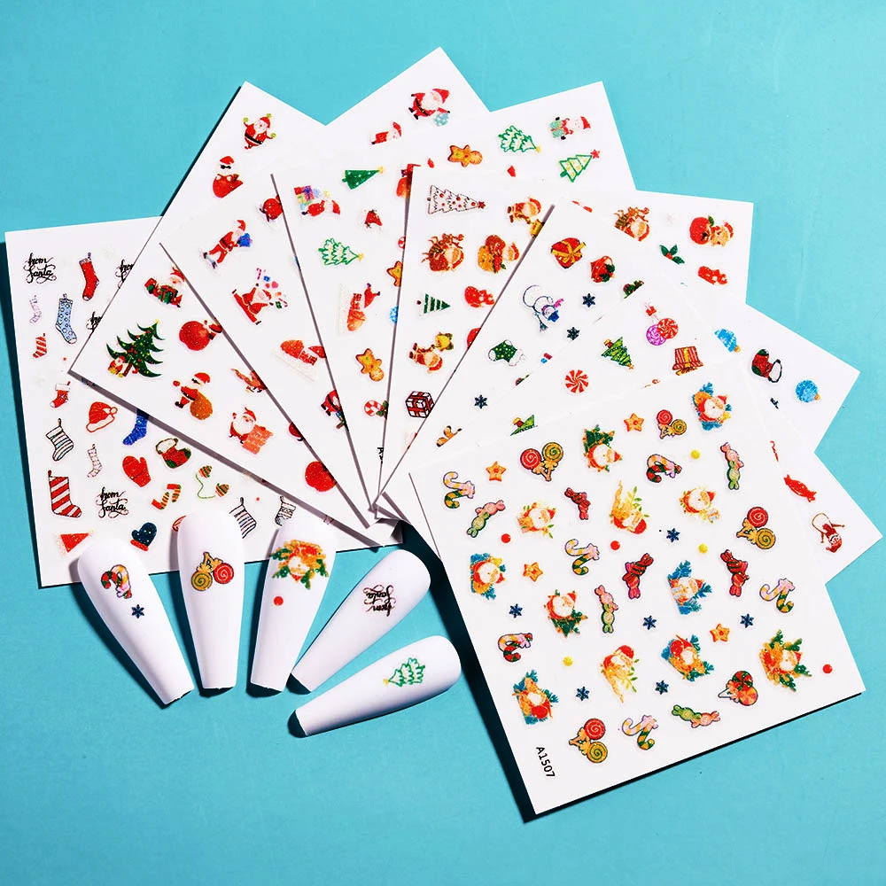 24Pcs Cute Christmas Cartoon Nail Design Snowman Elk Santa Claus Nail Art Stickers Slider Xmas Manicure Decoration Accessories *
24Pcs Cute Christmas Cartoon Nail Design Snowman Elk Santa Claus Nail Art Stickers Slider Xmas Manicure Decoration Accessories *