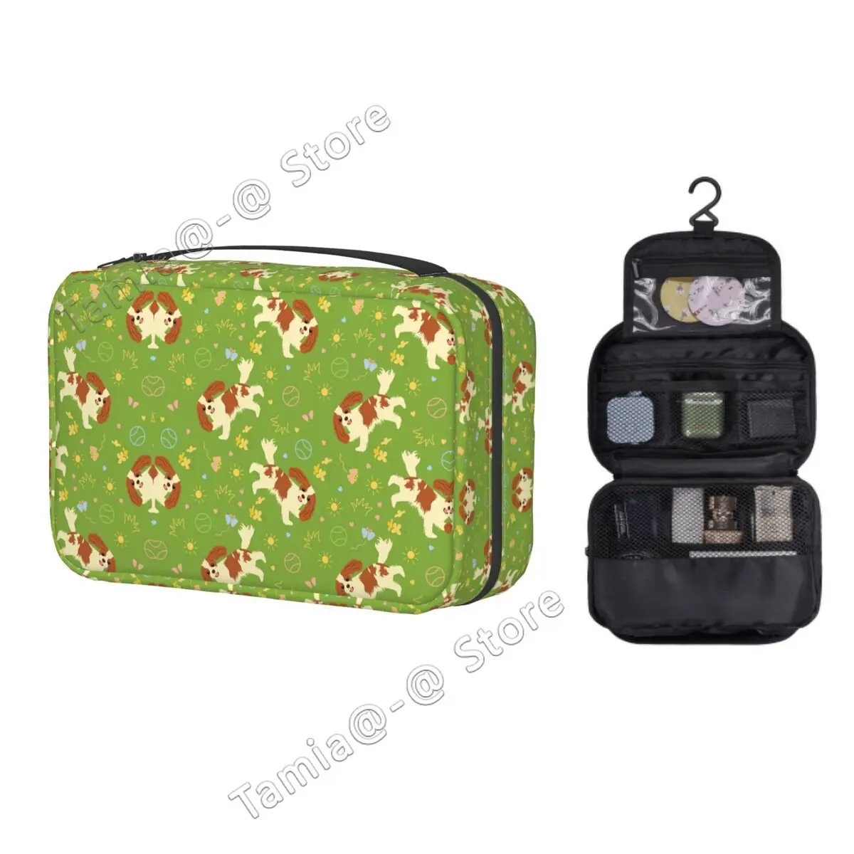 Custom Playing Cavalier King Charles Spaniel Toiletry Bag Women Dog Cosmetic Makeup Organizer Ladies Storage Dopp Kit Case
Custom Playing Cavalier King Charles Spaniel Toiletry Bag Women Dog Cosmetic Makeup Organizer Ladies Storage Dopp Kit Case
