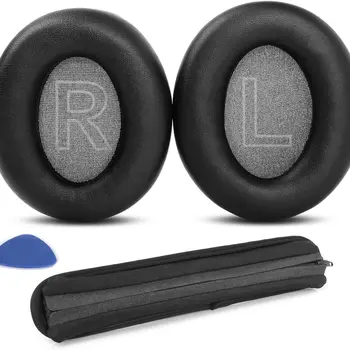 Alternative earpads compatible with Anker Soundcore Life Q20 Q20BT headphone gasket head with ear pads, protein leather