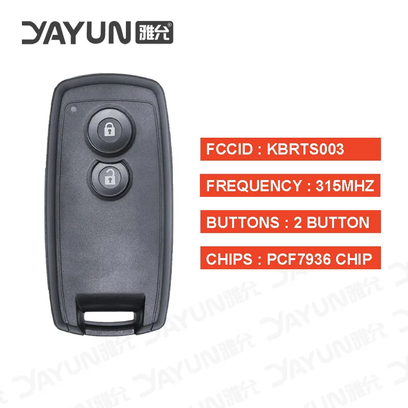 YAYUN KBRTS003 Car Remote Key For Suzuki SX-4 GRAND VITARA 2006-2011 Smart Car Key Fob 315Mhz ID46 Chip for Suzuki Key 2 Button 
YAYUN KBRTS003 Car Remote Key For Suzuki SX-4 GRAND VITARA 2006-2011 Smart Car Key Fob 315Mhz ID46 Chip for Suzuki Key 2 Button