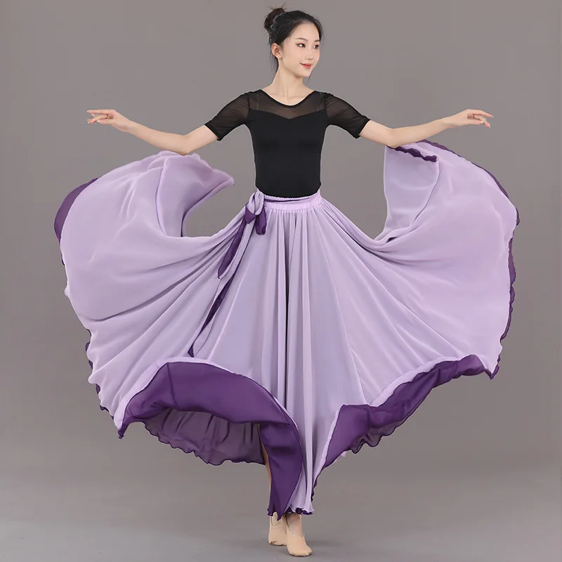 Double-layer Chiffon Large Swing Skirt Dance Skirt High Waist 900 Degree Half Skirt 9m Skirt
Double-layer Chiffon Large Swing Skirt Dance Skirt High Waist 900 Degree Half Skirt 9m Skirt