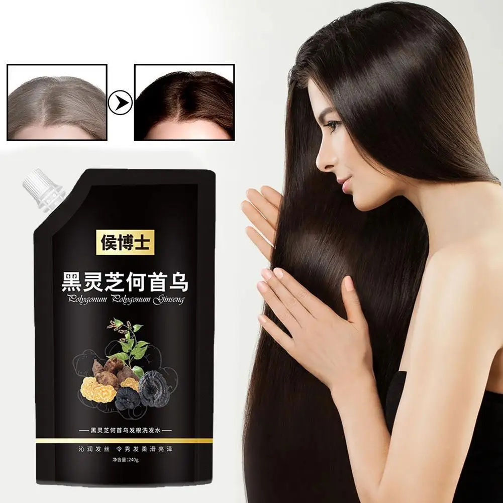 

Для dr. Hou's Black Ganoderma и Polygonum Multiflorum Black White шампунь для волос естественным образом превращает шампунь Q0V4